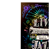 "Live Jazz" Rainbow Holographic Screen Printed Poster
