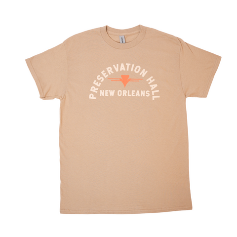 Preservation Hall Arch Logo Tee - Tan