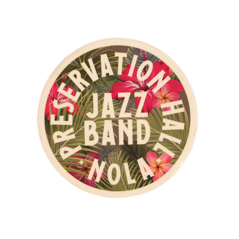 Floral Drum Logo Sticker