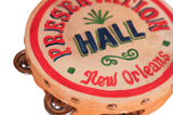 Hand-Painted Preservation Hall Tambourine