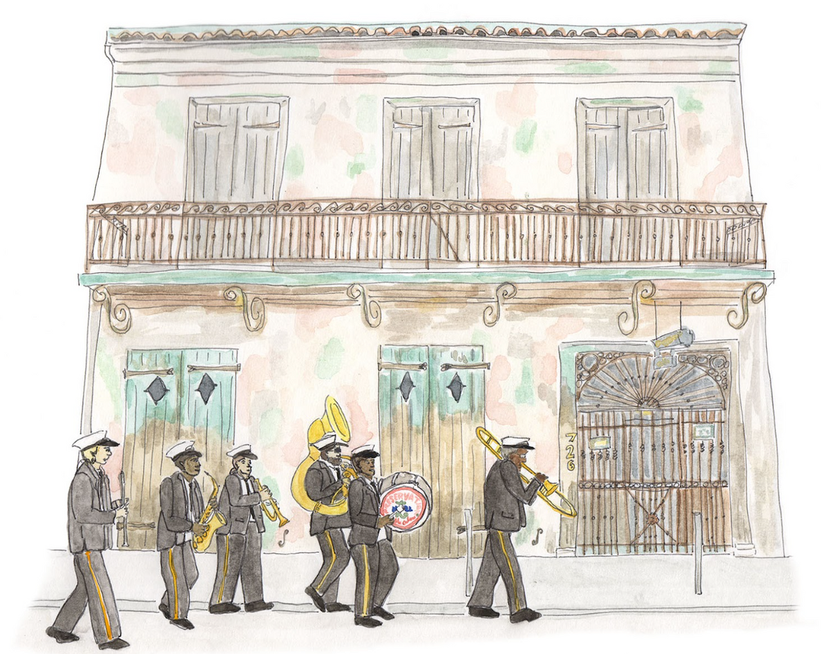 Preservation Hall Greeting Card + Envelope