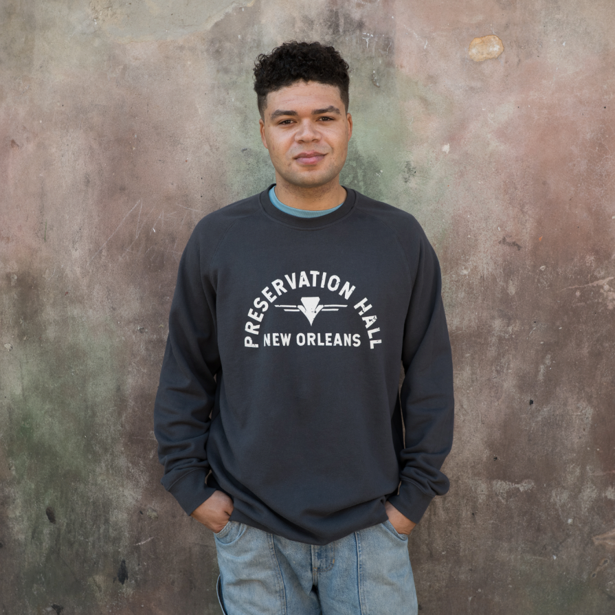 Preservation Hall Crewneck Sweatshirt - Charcoal